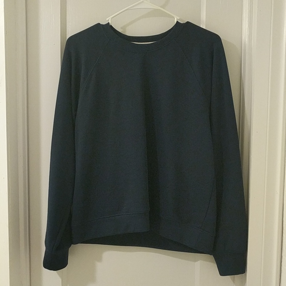 Everlane Navy Crew Sweatshirt